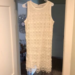 SALE! Loft White Lace Dress